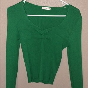 Active USA Vibrant Green Long Sleeve Top